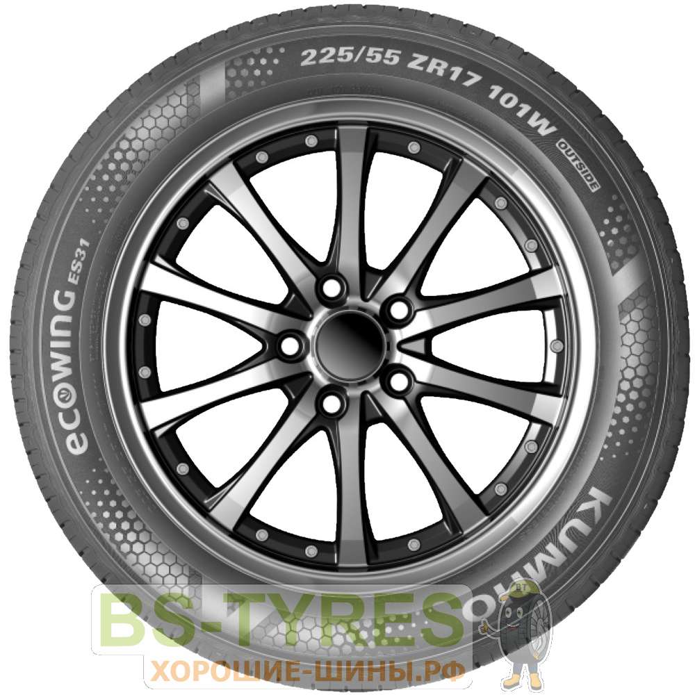 Kumho Ecowing ES31 185/65 R15 88T купить в Москве, летняя шина - цены в ...