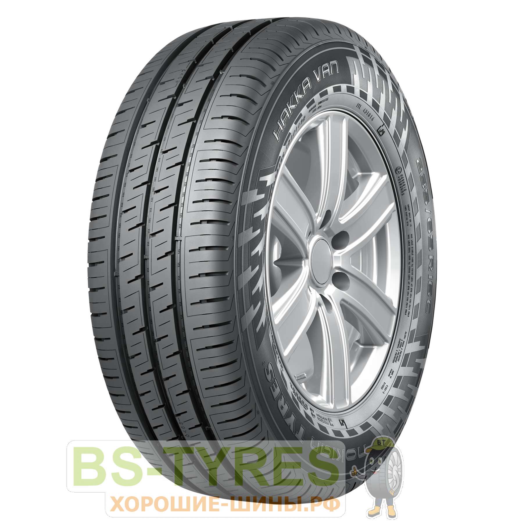 Nokian Tyres Hakka Van 235/65 R16C 121/119R купить в Москве, летняя шина -  цены в шинном центре BS-Tyres