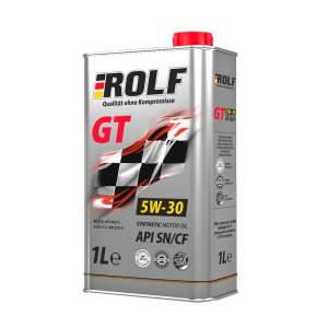 Масло моторное синтетическое ROLF GT 5W-30 SN/CF 1л