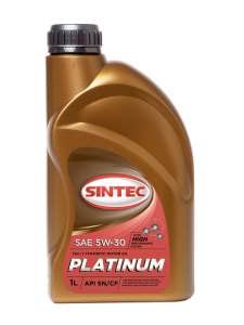 Моторное масло Sintec Платинум SAE 5W-30 API SN/CF 1л синтетика