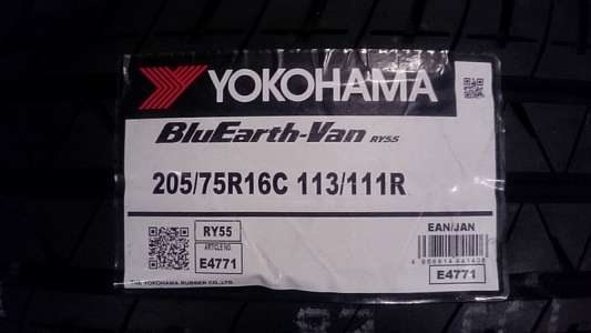 Yokohama BluEarth-Van RY55 195/75 R16C 110/108T