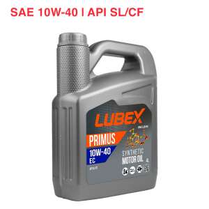 Масло моторное синтетическое LUBEX PRIMUS EC 10W-40 API SL/CF 4л